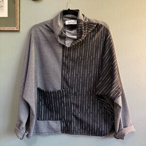 Boxy Colorblock Sweater Top